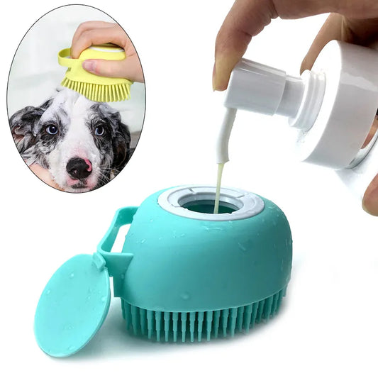 Silicone Bathroom Dog or Cat Massage Brush