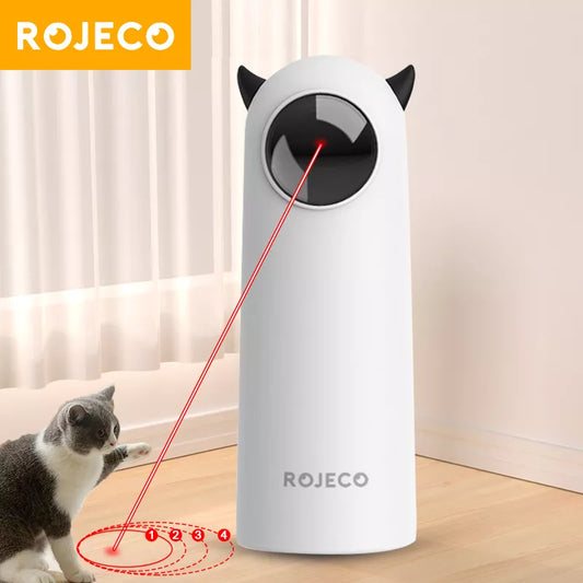 Automatic Laser Cat Toy, Interactive Smart Teasing Cat LED Laser Toy, Ideal for Indoor Cats